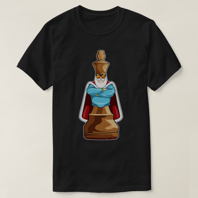 T-shirt Pièce d'échecs King Chess 1 (Design devant)