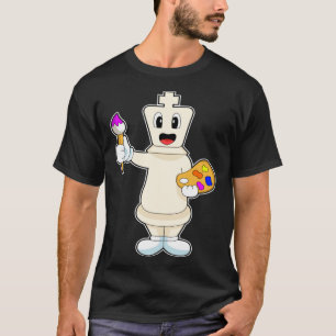 T-shirt Pièce d'échecs King jeu d'échecs