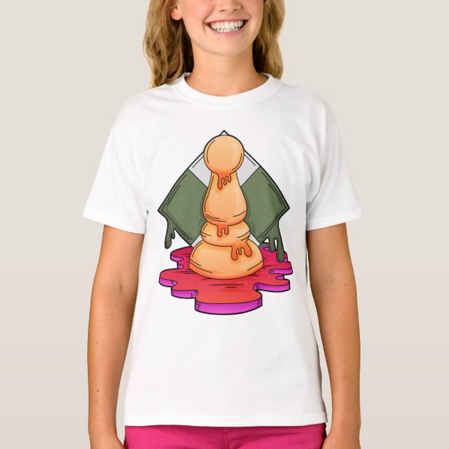 T-shirt Pièce d'échecs Pawn (Devant)