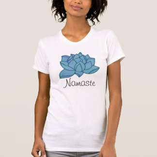 T-shirt Pièce en t adaptée par yoga de Lotus bleu