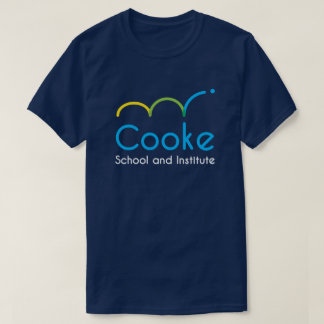 T-shirt Pièce en t ADULTE de logo de Cooke, bleu-foncé