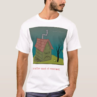 T-shirt pièce en t amère de logo de cabane
