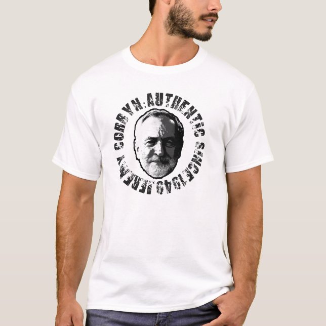 T-SHIRT PIÈCE EN T AUTHENTIQUE DE JEREMY CORBYN (Devant)