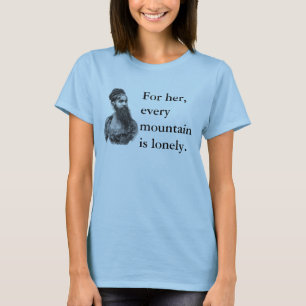 T-shirt Pièce en t barbue de dame