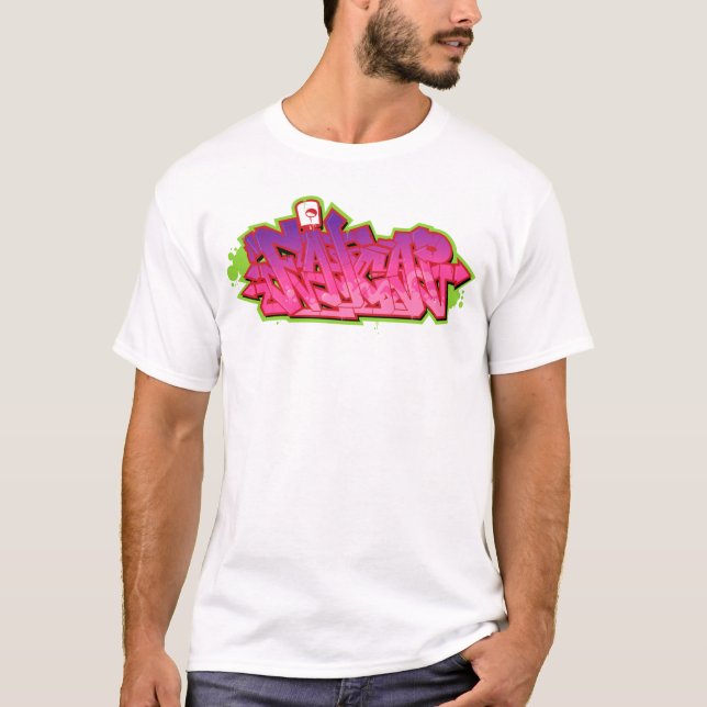 T-shirt Pièce en t blanche de FatCap par Rezerekted (Devant)