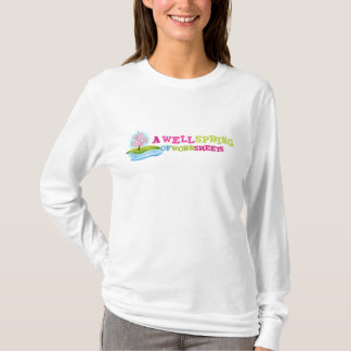 T-shirt Pièce en t blanche de la longue douille des femmes