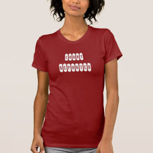T-shirt Pièce en t blanche de lettre de dames fières de