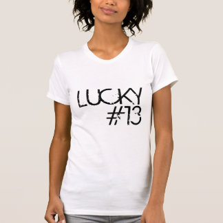 T-shirt Pièce en t chanceuse de blanc de l'équipe #13 SGB