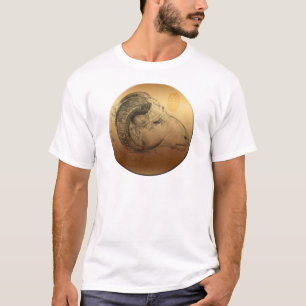 T-shirt Pièce en t chinoise des hommes W de zodiaque