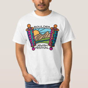 T-shirt Pièce en t classique du logo des hommes juifs de