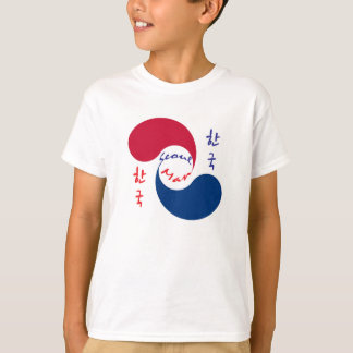 T-shirt Pièce en t coréenne de garçon d'homme de Séoul