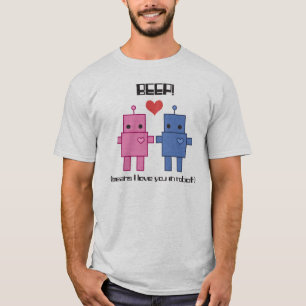 T-shirt Pièce en t d'amour de robot