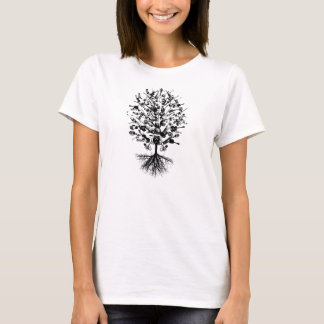 T-shirt Pièce en t d'arbre d'instruments de musique