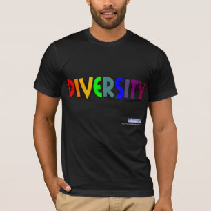 T-shirt Pièce en t d'arc-en-ciel de diversité