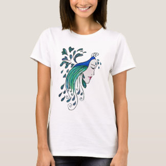 T-shirt Pièce en t d'aube de paon