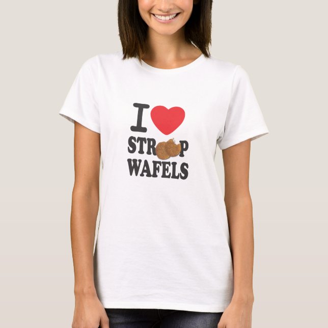T-shirt pièce en t de Babydoll d'iLoveStroopwafels.com (Devant)