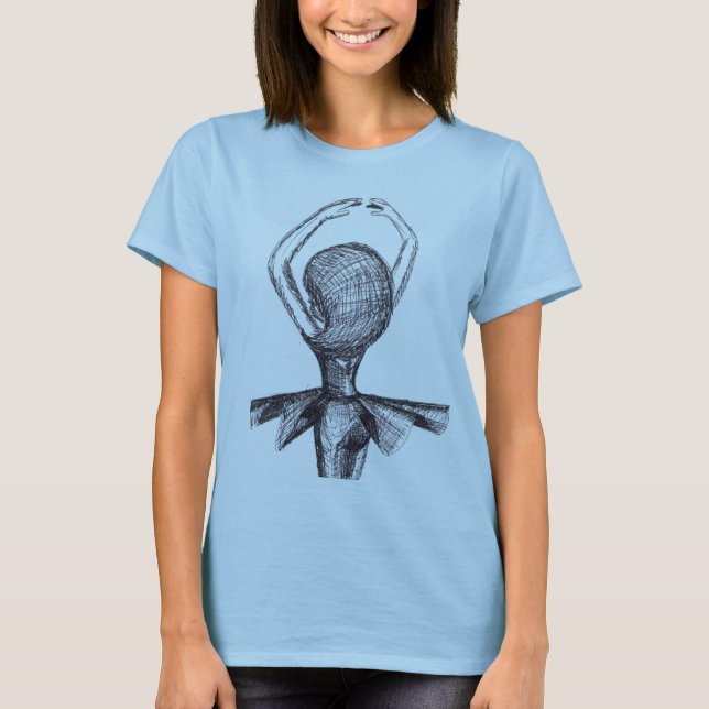 T-shirt Pièce en t de ballet de Cadouxdle de pirouette (Devant)