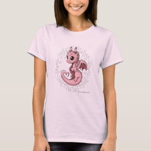 T-shirt Pièce en t de base de dragon d'amour