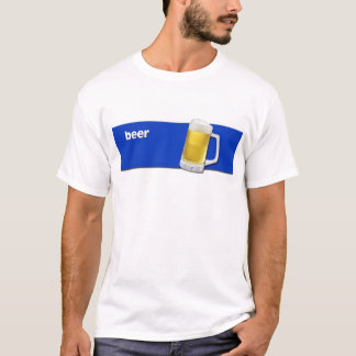 T-shirt Pièce en t de BIÈRE avec le graphique de tasse des