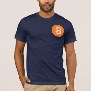 T-shirt Pièce en t de Bitcoin de marine