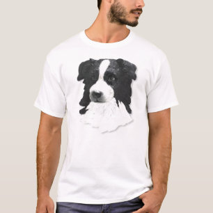 T-shirt Pièce en t de border collie