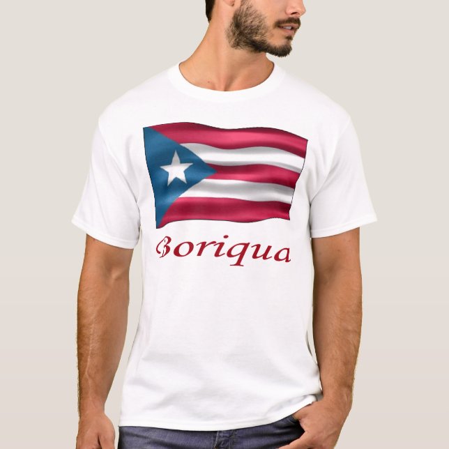 T-shirt Pièce en t de Boriqua (Devant)