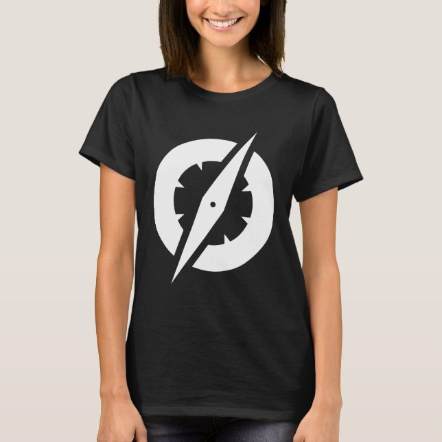 T-shirt Pièce en t de boussole de GlobalGen des femmes (Devant)