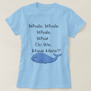 T-shirt Pièce en t de calembour de baleine