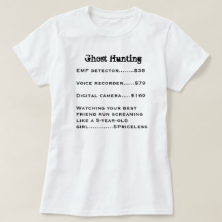 T-shirt Pièce en t de chasse de fantôme