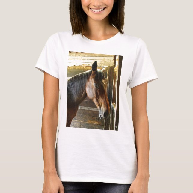 T-shirt Pièce en t de cheval (Devant)