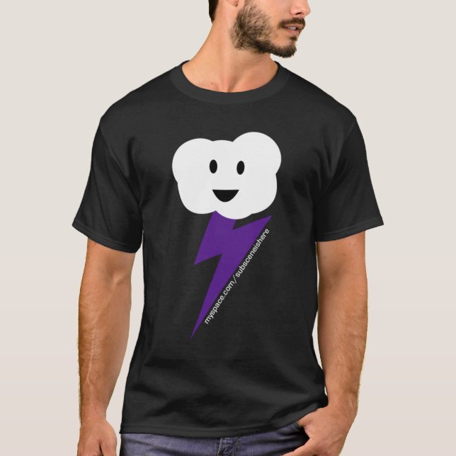 T-shirt Pièce en t de Cloud&Lightning des hommes ! (Devant)