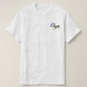 T-shirt Pièce en t de corgi de fierté de transport