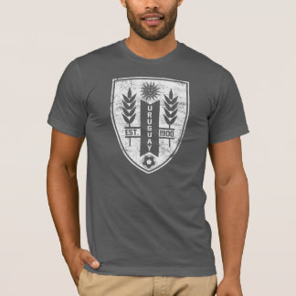 T-shirt Pièce en t de crête de l'Uruguay