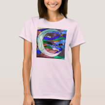 Pièce en t de croissant de lune