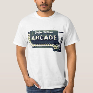 T-shirt Pièce en t de cru d'arcade de saules de Salem