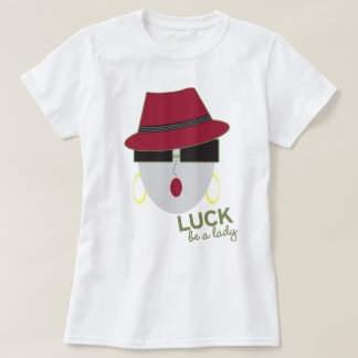 T-shirt Pièce en t de dames de "chance" d'AnabelNY