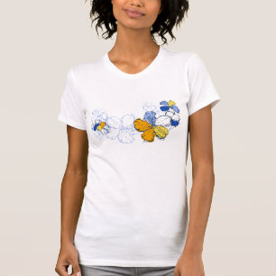 T-shirt Pièce en t de dames de ketmie de griffonnage