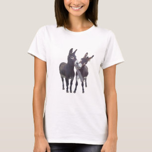 T-shirt Pièce en t de dames "des ânes de la fillette"