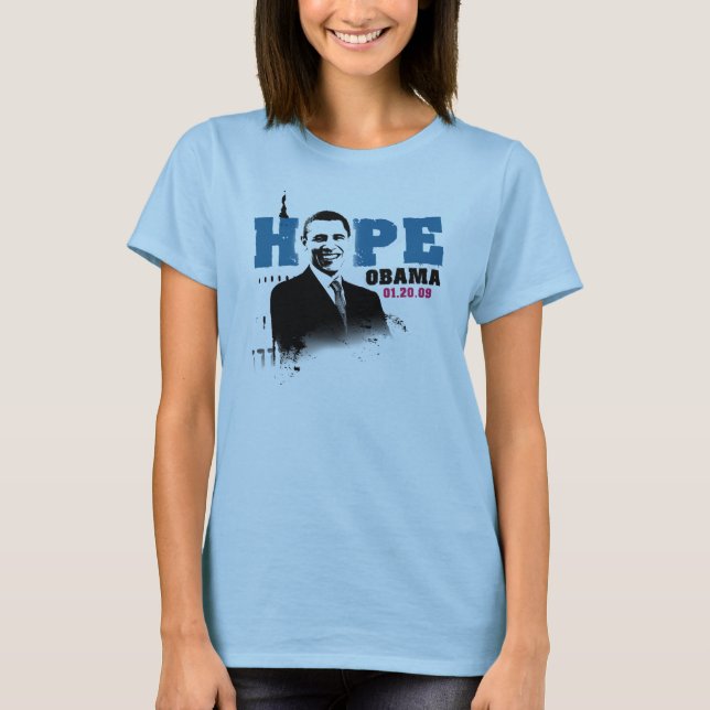 T-shirt Pièce en t de dames Obama (Devant)