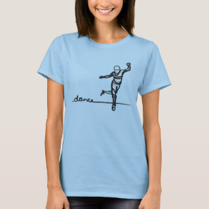 T-shirt Pièce en t de danse de robinet (adaptée)