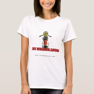 T-shirt Pièce en t de DEUX dames de vélo