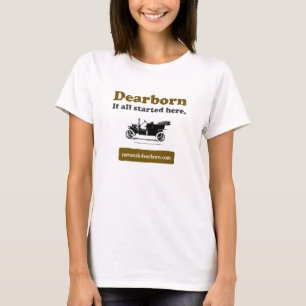 T-shirt Pièce en t de douille de dames de Dearborn IASH