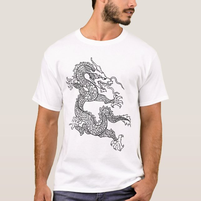 T-shirt Pièce en t de dragon de Techstyles (Devant)