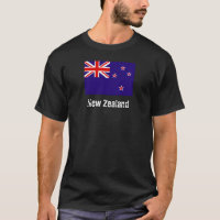 Pièce en t de drapeau de la Nouvelle Zélande