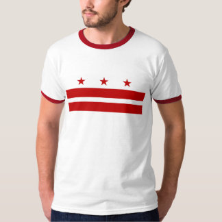T-shirt Pièce en t de drapeau de Washington DC