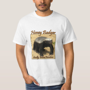 T-shirt Pièce en t de faits de blaireau de miel