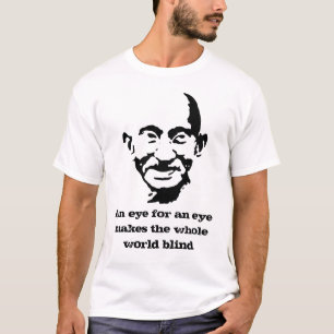T-shirt pièce en t de gandhi