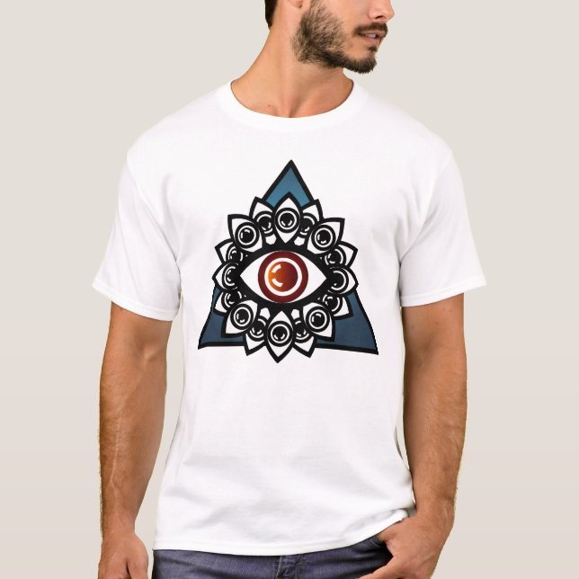T-shirt Pièce en t de graphique de mandala (Devant)