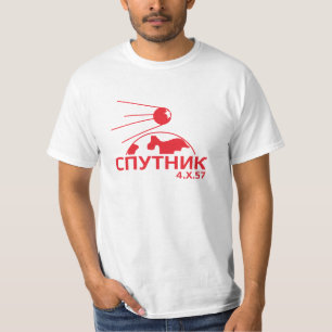 T-shirt Pièce en t de graphique de Spoutnik
