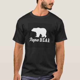 T-shirt Pièce en t de graphique d'ours de papa